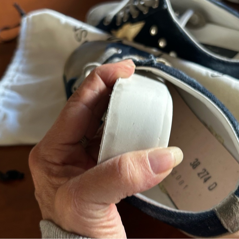Golden Goose Demin and Tan Star slip on Sneakers  limited edition - Picture 4 of 4